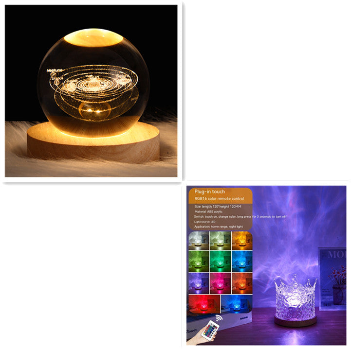 LED Water Ripple Ambient Night Light