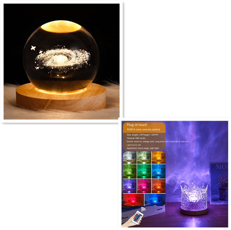 LED Water Ripple Ambient Night Light